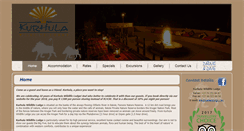 Desktop Screenshot of kurhulalodge.com